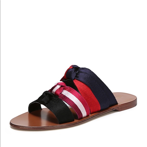 Diane von Furstenberg Bree Knotted Flat Slide Sandal - Picture 3 of 16